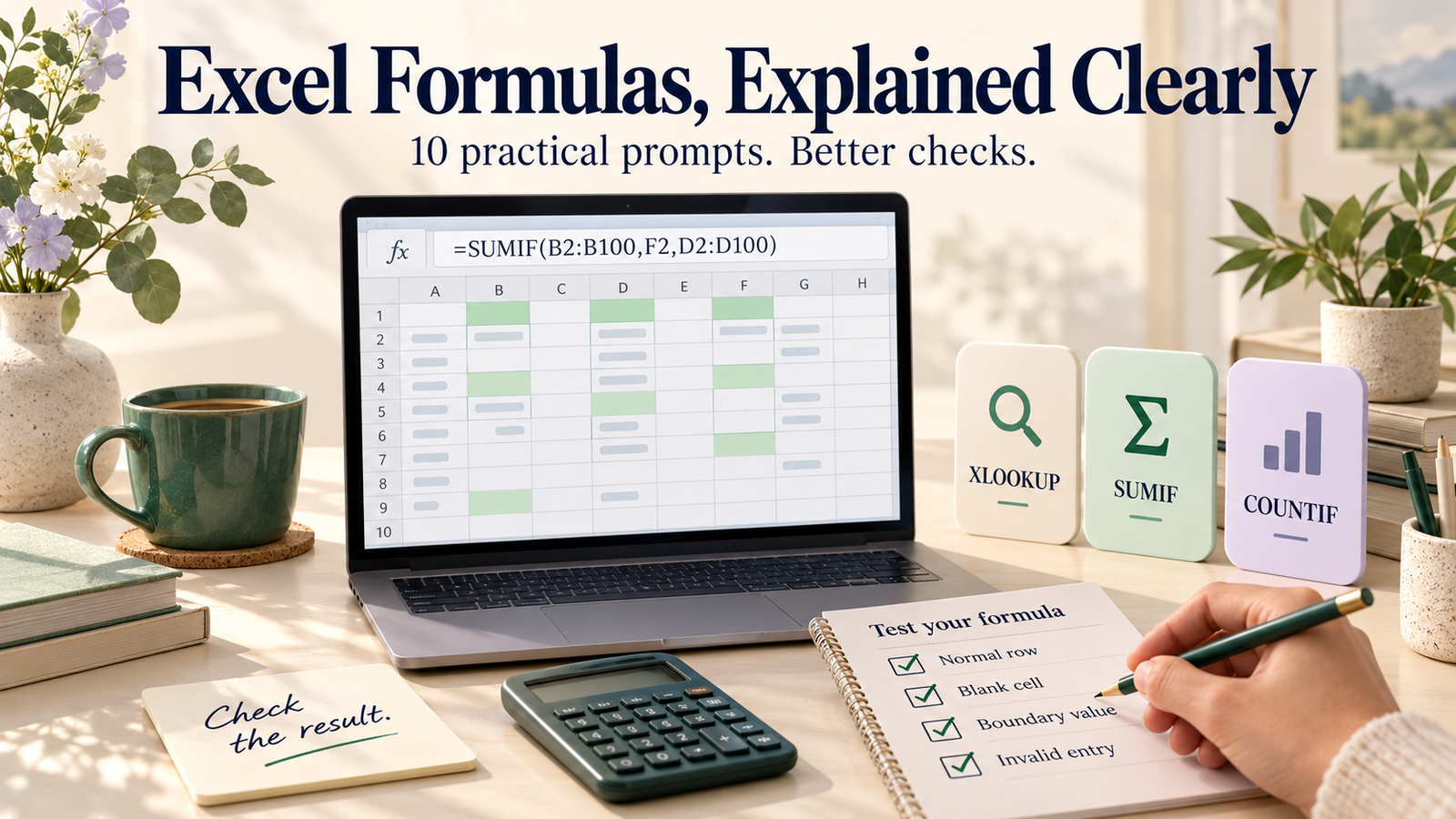 Suggested illustration: ChatGPT for Excel Formulas: 10 Useful Prompts and the Checks That Matter