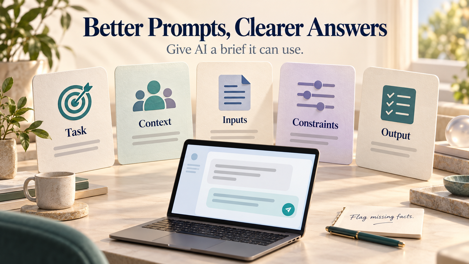Suggested illustration: How to Write Better AI Prompts: A Five-Part Template That Works